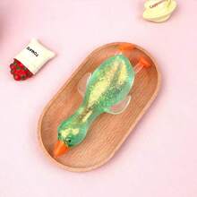 Tachimi 1 pièce Ensemble de poupée squishy de collection canard pailleté transparent, poupée anti-stress mignonne à presser à la main, poupée sensorielle de bureau portable, mini poupée de poche, convient pour les cadeaux de fête et les cadeaux pour adultes [Style aléatoire] - Multicolore - Voir 7