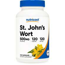 Nutricost St. Johns Wort Capsules (500mg) 120 Capsules - Vegetarian, Gluten Free And Non-GMO | Herbal Supplement, Mood Support, Vegetarian, Gluten Free, Non-GMO, 120 Capsules, 500mg, Premium Quality - 其他 - 查看 1