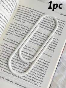 1/4PCS Printing Bookmarks In Dopamine Colors. Stylish Design Lightweight Bookmark. Portablesolid Color Paperclip Bookmark. Durable Reading Bookmark. Clip Shape Book Marks For Students. Bright Colorpage Markers For Office School Supplies. - Multicolor - View 10