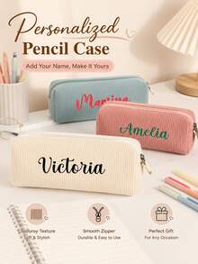 1pc Customizable 3D Cartoon Pencil Case, High-Quality Cute Large Capacity Pen Bag Makeup Storage Box, Suitable For Back To School Season Gift - Multicolor - View 1