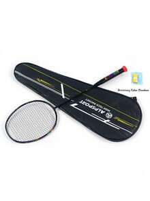 BBQ 1 st badmintonracket i full kolfiber med gratis väska, 8U G5, upp till 30 lbs, professionell racket för träning och tävling, försträngd, ultralätt känsla, för män och kvinnor - Multifärgad - Visa 10