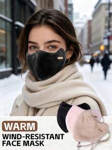 Ueasy Winter Warm Mask Windproof Half Face Mouth Cover Balaclava For Women Breathable Cold Weather Mask For Skiing Snowboarding Motorcycling Winter Outdoor Sports - Multicolor - View 4