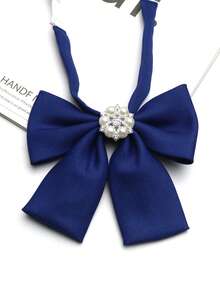 1pc Square Collar Bow Tie Suitable For Shirts, College Style, Daily, Party, Gift, Streetwear - Multicolor - View 3