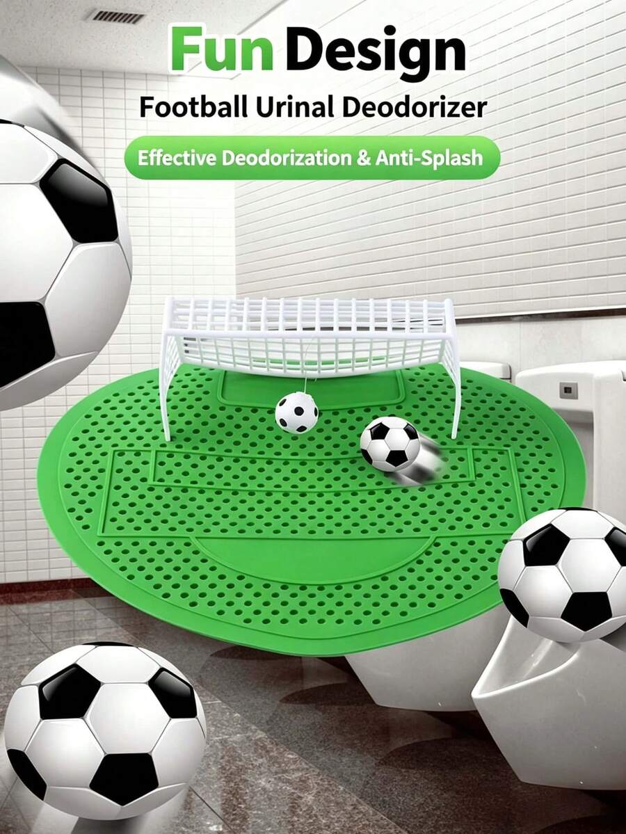 1pc Multi-Function Urinal Filter Screen, Men's Urinal Deodorizer Fragrance Pad, Anti-Splash Urinal Filter Mat, Long-Lasting Fragrance Cleaning, Deodorizing And Anti-Clogging, Commercial Wholesale, Suitable For Public Places, Shopping Malls And Offices