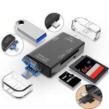 Lector Tarjetas Memoria Para Sd,tf,usb Tipo C,micro Usb,otg - B - Ver 10