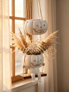 Artesanías de resina, decoración colgante de calabaza blanca y naranja, decoración del hogar, decoración del hogar de otoño, decoración del hogar de estilo moderno para días festivos - Colección de calabazas - Ver 5