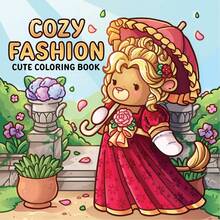 (92 Pages/230g) Comfortable & Fashionable: Cute Coloring Book Suitable For Adults And Teenagers, Featuring Clothing Designs And Iconic Styles, Help You Relax (Comfortable Coloring Book) - Multicolor - View 1