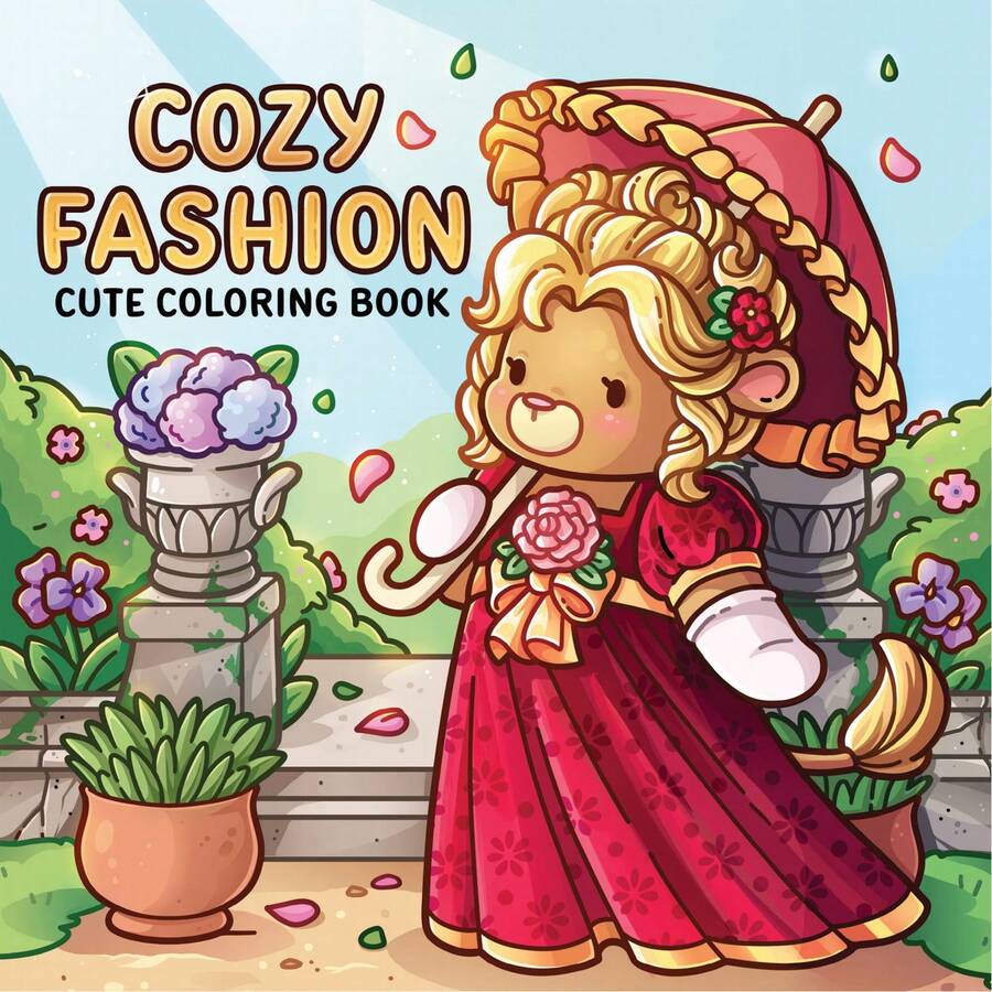 (92 Pages/230g) Comfortable & Fashionable: Cute Coloring Book Suitable For Adults And Teenagers, Featuring Clothing Designs And Iconic Styles, Help You Relax (Comfortable Coloring Book) - Multicolor - View 1