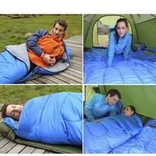 Adult Outdoor Camping Sleeping Bag – Thickened, Warm, Foldable, And Portable Envelope-Style Bag; Suitable For Wilderness Hiking, Indoor Naps, And Cold Protection - Multicolor - View 9