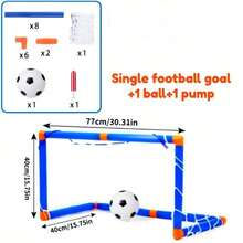 Mini Soccer Goal Set With Ball And Net, 77cm Wide, Portable Soccer Goal, Easy To Assemble, Soccer Sports Accessories, Soccer Practice Equipment, Outdoor Sports Accessories, Improve Accuracy, Sports Equipment, Team Sports - One Size Fits All - View 5