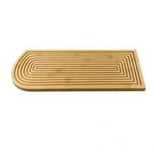 39x16.5x1.3cm Wood Wooden Slicing Board, Bamboo Bread Cutting Board, Kitchen Accessories, Random Color - View 4