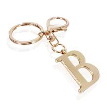 Gold-Plated Letter Keychain, A-Z Letter Key Ring With Heart, Personalized Metal Keychain Designed For Women, Perfect Accessory - Multicolor - View 22