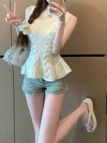 Women Tops - Apricot - View 3