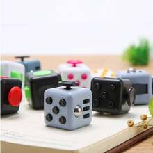 Multicolor Cube Dice, ABS Material Creative Sensory Hand Gadget, Emotional Relief Portable Ornament, Desktop Home Car Decor, Ideal Gift For Birthday, Anniversary & Party - Multicolor - View 11