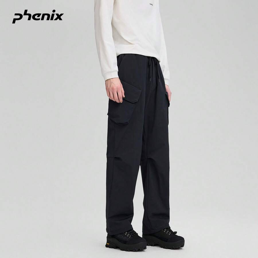 +Phenix Phoenix Men's Outdoor Woven Casual Pants, Water-Repellent Anti-Static Design Cargo Pants - Black - View 1