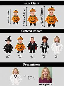 1/10/25/50/100/150pcs Personalized Halloween Photo Cupcake Toppers, Custom Face Photo Design, Easy To Insert Into Cakes, Suitable For Birthdays, DIY Party Lovers, Event Planning, Cake Decoration Dessert Garnish Party Supplies - Multicolor 2 - View 2
