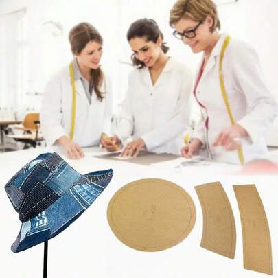 Regla de plantilla para sombrero de pescador, plantilla DIY, patrón de costura, molde de costura