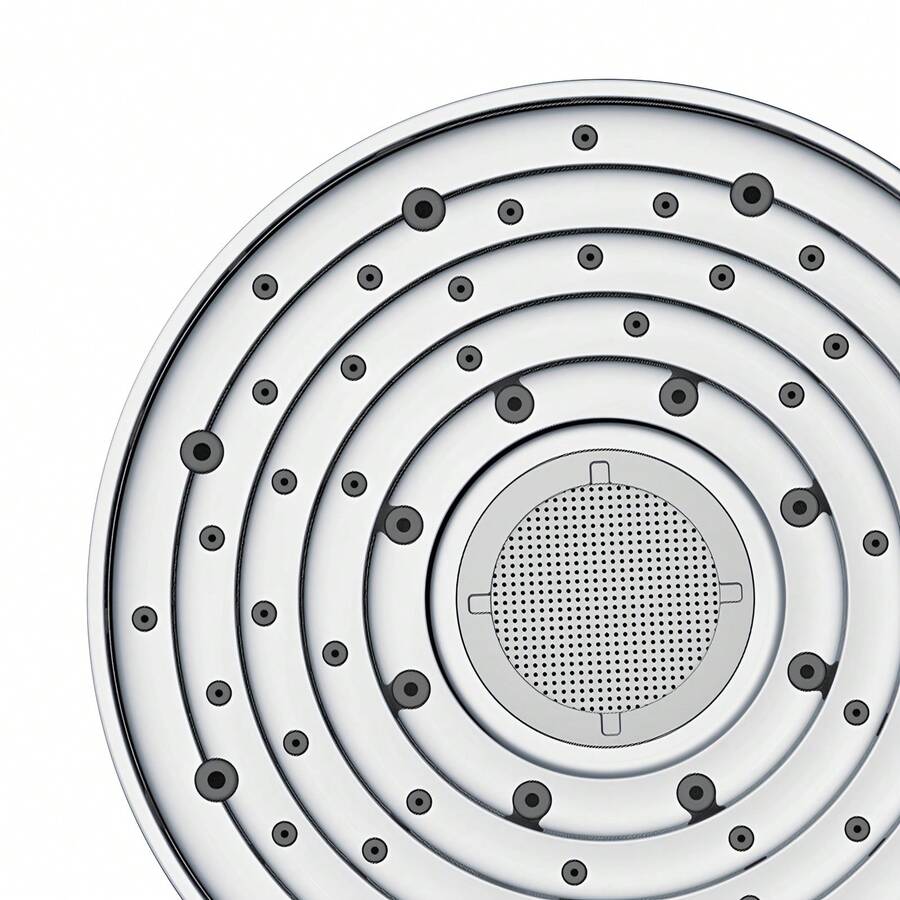 DONSU 10-Modus-Filterduschkopf, handgehaltener Druckverstärkungsduschsprüher mit 150 cm Edelstahlschlauch, Silber - Splitter-1 Stück - Übersicht 1