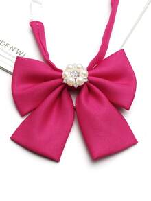 1pc Square Collar Bow Tie Suitable For Shirts, College Style, Daily, Party, Gift, Streetwear - Multicolor - View 30