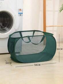 1pc Foldable Dry And Wet Separation Dirty Clothes Basket With Handle, Extra-Large Multi-Grid Dark And Light Color Clothes Separation Suitable For Big Family After Bathing Clothes Pants Shoes Jeans Boots Skirt(Available In Multiple Colors) - Multicolor - View 20