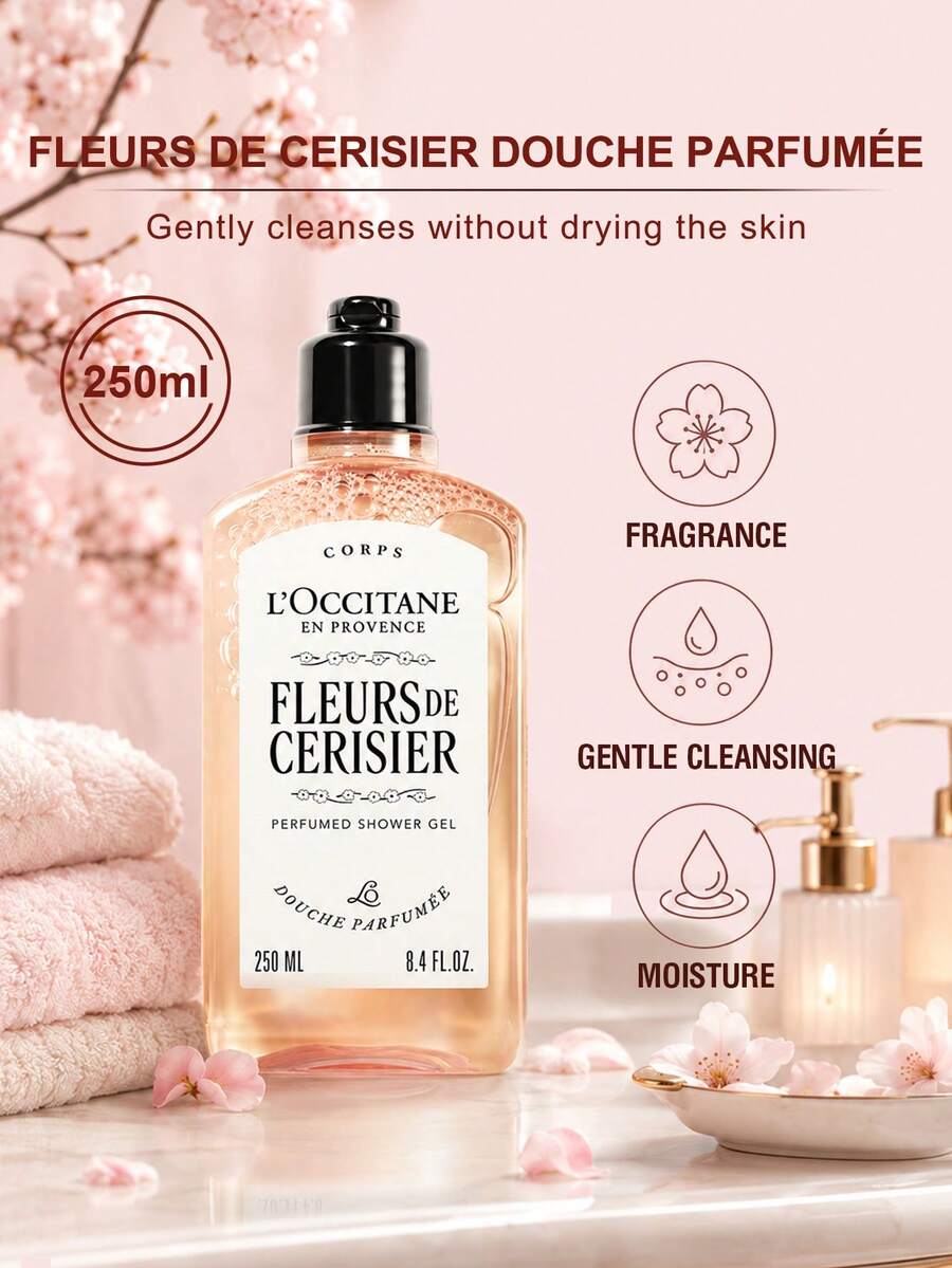 L'Occitane 櫻花香沐浴露 250ml - 8.4 FL.0Z. - Fleurs de Cerisier Perfumed Shower Gel 250ml -8.4 FL.0Z. - 查看 1