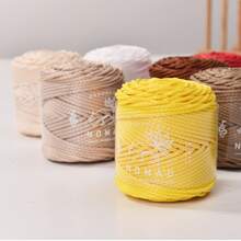 2mm Polyester Braided Yarn Medium Thick Crochet Knitting Thread Multi-Color DIY Handmade Yarn Suitable For Beginners Handwoven Bags Wall Hangings Beading & Weaving Projects - Multicolor - View 2