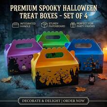 KEXINGYIYI 4/12/24pcs Halloween Gift Boxes Party Packaging Supplies - View 3