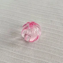 20顆透明壓克力南瓜穿孔珠，透明色南瓜散珠，DIY手鍊吊飾手工珠寶配件 - 彩色 - 查看 22
