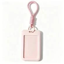 Bus Card Campus Card ID Badge Access Card Meal Card ID Card Lanyard Wrist Strap Anti-Loss Macaron INS Card Holder Keychain Document Protector Lanyard Dopamine Transparent Fashion Card Holder Back To School Essential - Rectangle - View 10