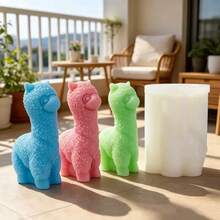 Cute Animal Realistic Alpaca Candle Silicone Mold DIY Aromatherapy Candle Plaster Resin Diffuser Stone Home Decor Mold - Cute Alpaca - View 5