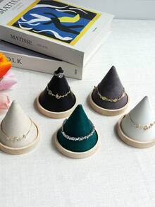 Conical Jewelry Holder For Bracelets, Watches, Rings, Round Cone Jewelry Display Stand Counter Prop For Women Storage Organizer Travel Essentials Back To School - Multicolor - View 3