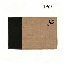 1/4/6/8pcs French-Style Rustic Vintage Placemats, Natural Material Rectangular Table Mats, Suitable For Dining Room, Living Room Table Decor, Holiday Gatherings, Party Decorations, Wedding Banquets, Home Decor, All-Season Use - Brown - View 10