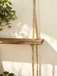 Bohemian Style Wall Shelf 1/2/3/4 Tier Design, Suitable For Indoor Plants, Books And Home Decor - Multicolor - View 4