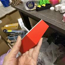 1pc Standard Size Creative Decorative PLA Light Switch Cover, Minimalist Contrast Gray & Red Grid Pixel Heart Hollow Design, Scratch-Resistant Wall Switch Protector, Suitable For Home Bedroom Living Room, Valentine's Day Housewarming Gift - A - View 8