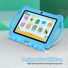 4GB RAM + 64GB ROM / 7-Inch Tablet / Quad-Core 1.3GHz / Android 13 MTK8321 / 1280x800 HD IPS Display / 2MP+5MP Camera / 4000mAh Battery / WiFi, Parental Control, Education, Games / ABS Plastic + Silicone, Educational Tablet - Pink - View 5