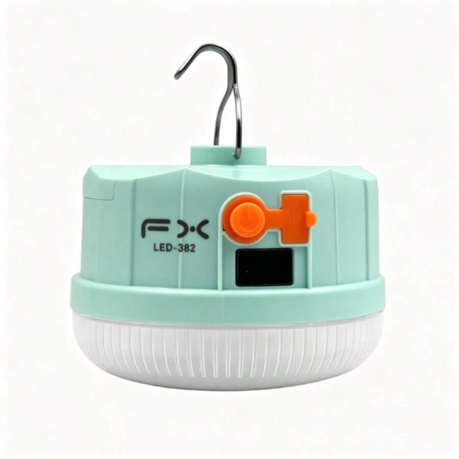 No Quedes Sin Luz Apagon Emergencia LED-382 Lampara Recargable Portatil USB Carga Pantalla LED Indica Bateria Gancho Metal Colgar Facil Camping Noche Exterior Patio Jardin Tienda Iluminacion Potente Brillante Interior Hogar Casa Oficina Ahorra Energia Sin Cables Facil Usar Duradero Larga Vida Util Envio Gratis - Tipo de Enchufe A USA (110-127V) - Ver 1