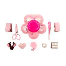 9pcs Kawaii Flower Shape Stationery Set With Portable Storage Case, Cute Mini School Supplies Kit For Students, Office And Daily Use - Sets - View 6