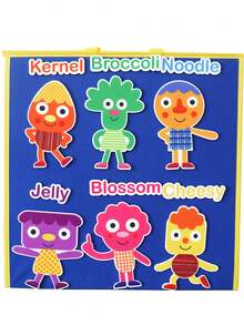 Quixorblex 12PCS "SSS Characters" Felt Characters Set, Montessori Teaching Aids, Color & Word Recognition Props, Storytelling Tools, Interactive Classroom Learning, Parent-Child Creative Educational Supplies, Back To School - Multicolor - View 9