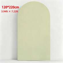 抹茶綠拱門布幔 5ft/6ft/6.6ft/7.2ft 婚禮拱門套布 2件組 彈性布料 圓頂拱門背景布 生日派對婚禮拱門框架裝飾（僅含布幔，不含拱門框架） - 抹茶綠 - 查看 7