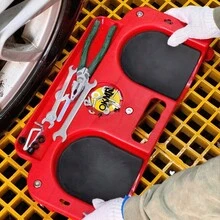 Rolling Knee Crawling Mat With ABS High-Impact Frame, 5 Swivel Casters, And Strong Magnetic Tool Tray Holder - B - View 2