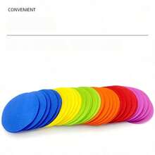 4 Inch Carpet Spot Markers, Fixed Multi-Color Round Dots For Classroom Seating, Suitable For Games And Teachers (6 Colors), Back To School - A - View 5