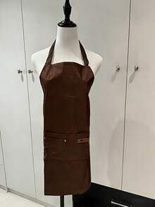 1pc Pocket Kitchen Apron, Neutral Multi-Pocket Cooking Apron, Adjustable, Polyester Material, Suitable For Men And Women Bakers And Chefs, Applicable For Cooking, Baking, Gardening, Coffee Shop, Kitchen, Bathroom, Home, Women's Apron - Multicolor - View 12
