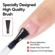 peacecolor Adhesivo de gel para uñas con curado por luz UV 15ML Pegamento de gel para puntas de uñas Adhesión duradera para extensión de uñas Arte de uñas & Manicura de salón - Multicolor - Ver 4