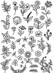 LAMYA Pre-Printed Floral Designs: Instantly Start Stitching With A Variety Of Charming Botanical Patterns - No Drawing Or Tracing Needed. Perfect For Beginners And Seasoned Crafters Alike. - 5729 - View 3