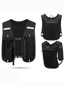 1pc Running Phone Bag Outdoor Hiking Vest Cycling Hiking Storage Backpack Water Bottle Bag Lightweight Sports Bag - Multicolor - View 7