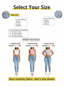 Jeans de mezclilla casuales para mujer de corte relajado, versátiles para primavera y otoño - Lavado ligero - Ver 4
