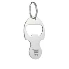 1PC Metal Shopping Cart Token Keychain, Multifunctional Bottle Opener, Portable Key Pendant, Daily Gift - Multicolor - View 10