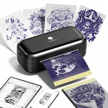 Phomemo TP31 Mini Tattoo Template Printer, Compact Tattoo Machine With 30 Sheets Of Transfer Paper, Suitable For Tattoo Enthusiasts/Beginners/Artists, For Entertainment, Gifts, DIY Creation, Easily Compatible With Smartphones And Tablets - Black - View 2
