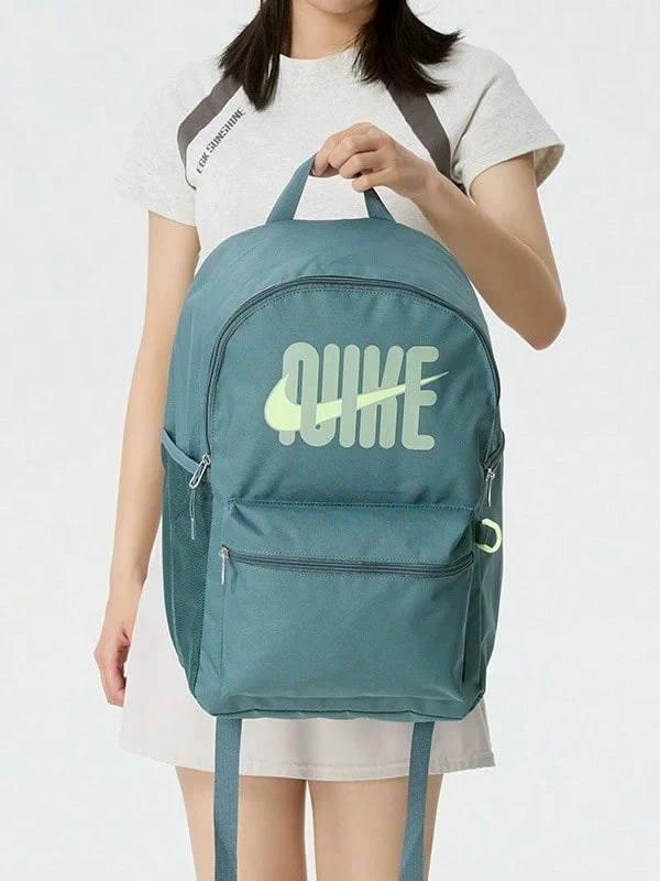 Nike Sports Bag Unisex Casual Backpack Student School Bag Dimensions: Approx. 43*30*15cm - Mint Blue - View 1