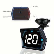 [2026新款] YNF 車用 GPS 導航儀 10Hz 超流暢顯示 | 雙模 GPS+北斗 MT3303 晶片精準定位 | 超速警示與 USB-C 快充 | 公里/英里單位切換 - 二十國集團 - 查看 7